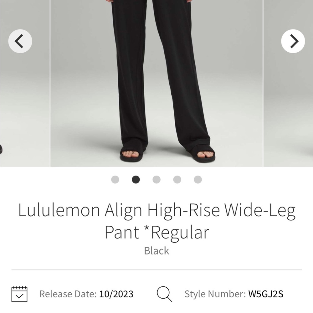 lululemon athletica Black Wide-Leg Pants - Picture 6 of 11